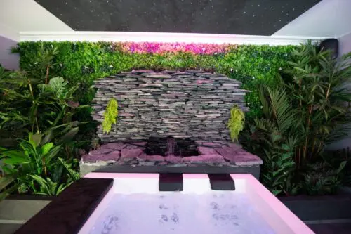 Image du jacuzzi vus de face