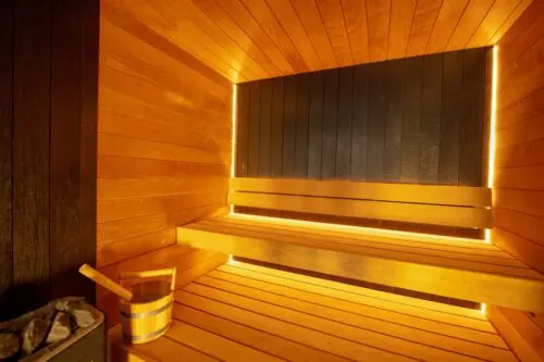Image de l'intérieur du sauna